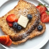 vegan french toast with berries