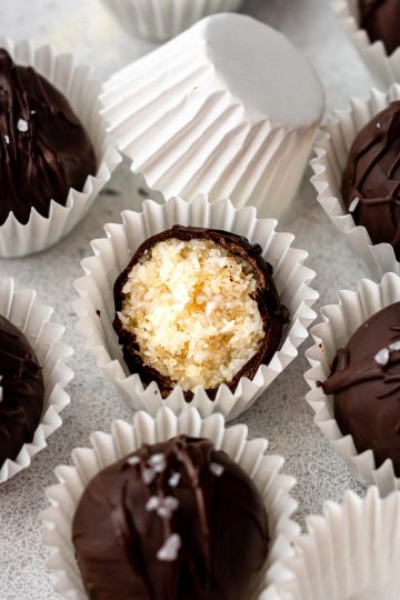 chocolate coconut truffles