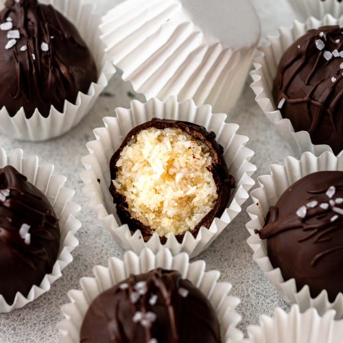 chocolate coconut truffles