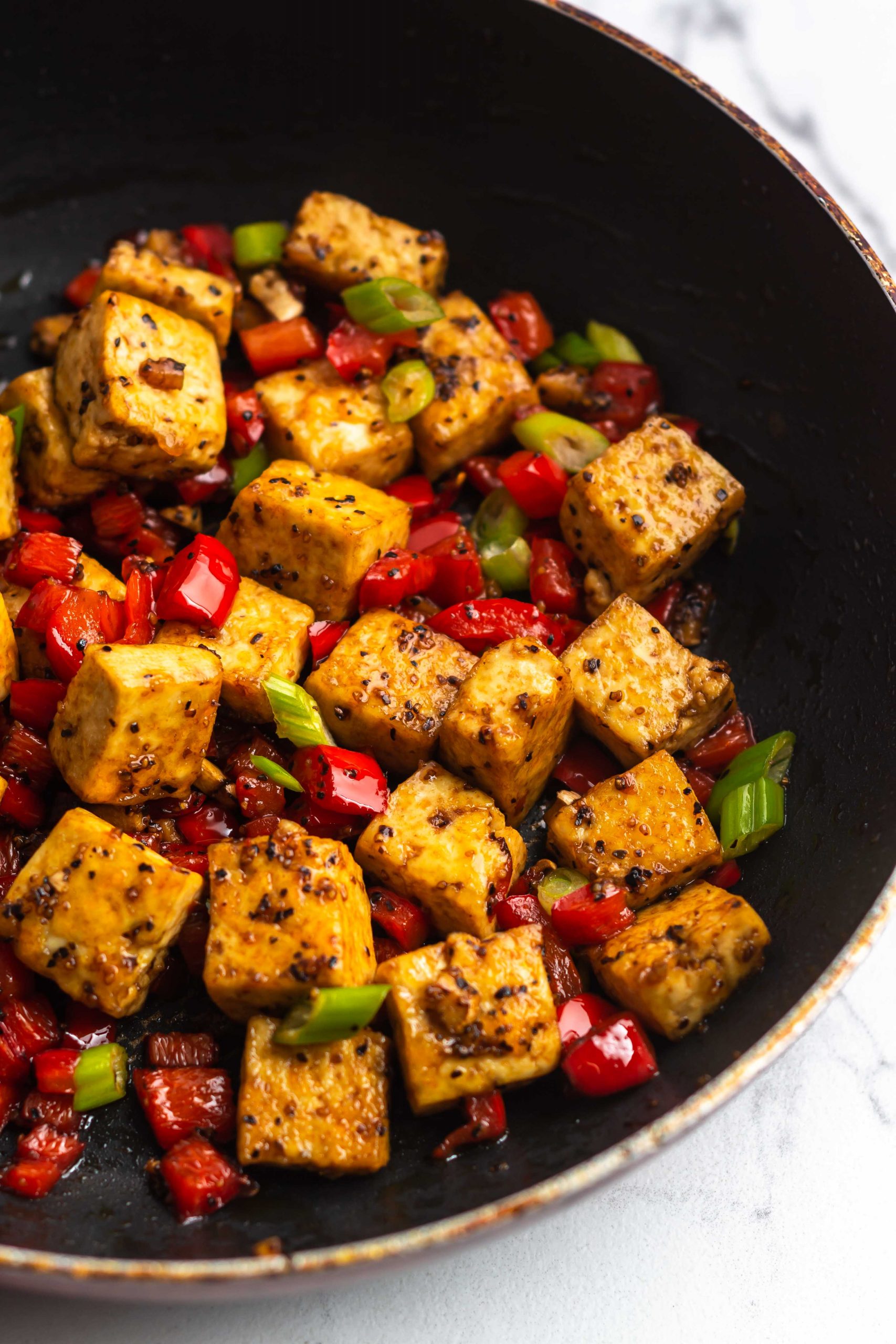 vegan black pepper tofu