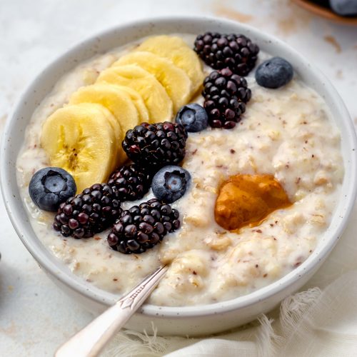 creamy vegan oats porridge